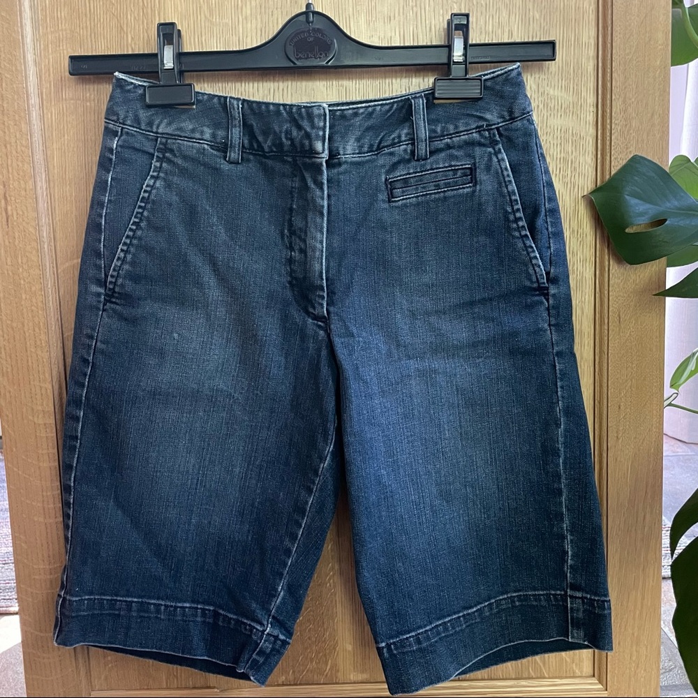 Talbots jeans shorts cotton spandex stretch fabric size 2 5-pocket
